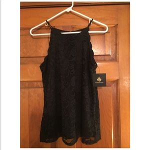Chiya - Black, Lace, Halter Blouse